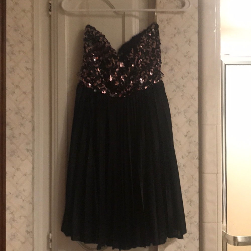 Sequin and black dress